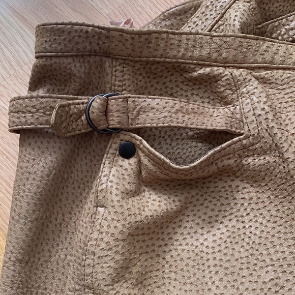 Real ‘Ostrich’ leather skirt with pockets - Picture 8 of 16